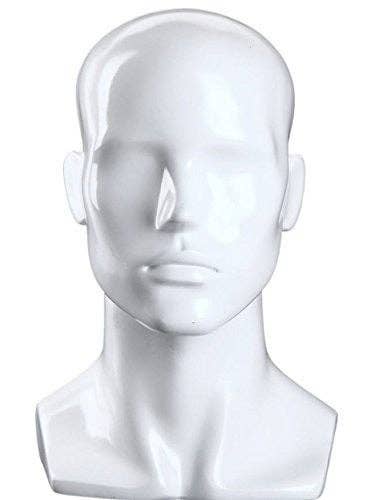 Only Hangers - Wholesale Mannequin - Male Gloss Mannequin Head0