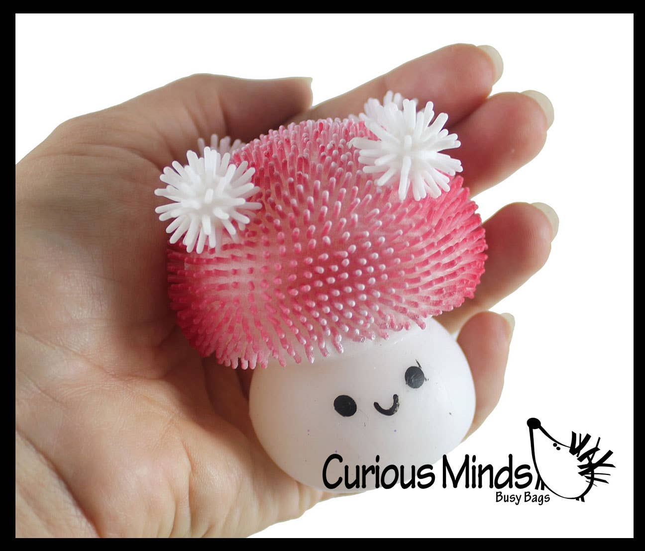 Curious Minds Toys - Wholesale Fidget Toy - Kids - 1 Mushroom Sugar Puffer Ball - Thick Glue/Gel Syrup Molasses10