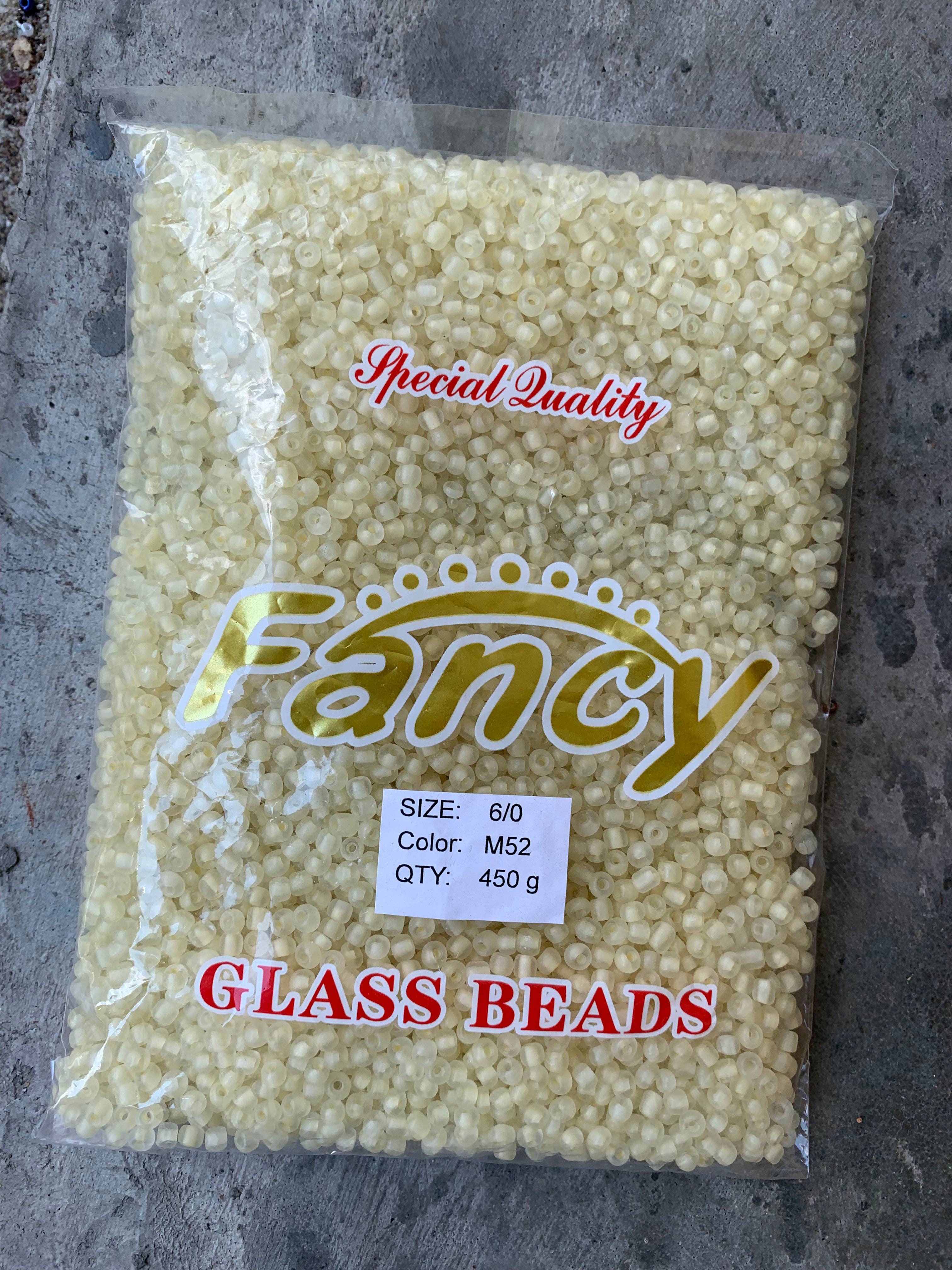 MaddieMayShop - Venta al por mayor Cuentas - Perlas de semillas 6/0, perlas de semillas a granel, perlas de vidrio esmerilado de 450 gramos20