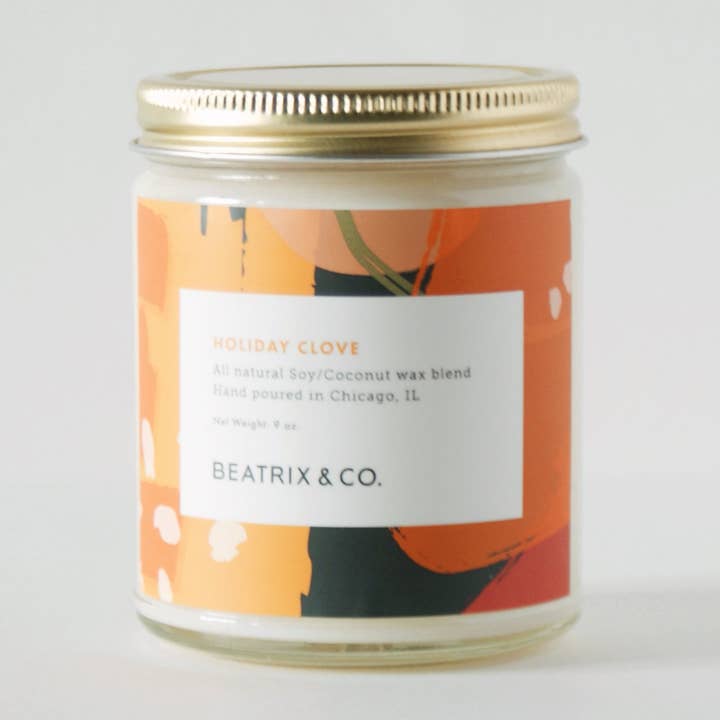 HOLIDAY CLOVE CANDLE 9OZ for wholesale by Beatrix & Co.