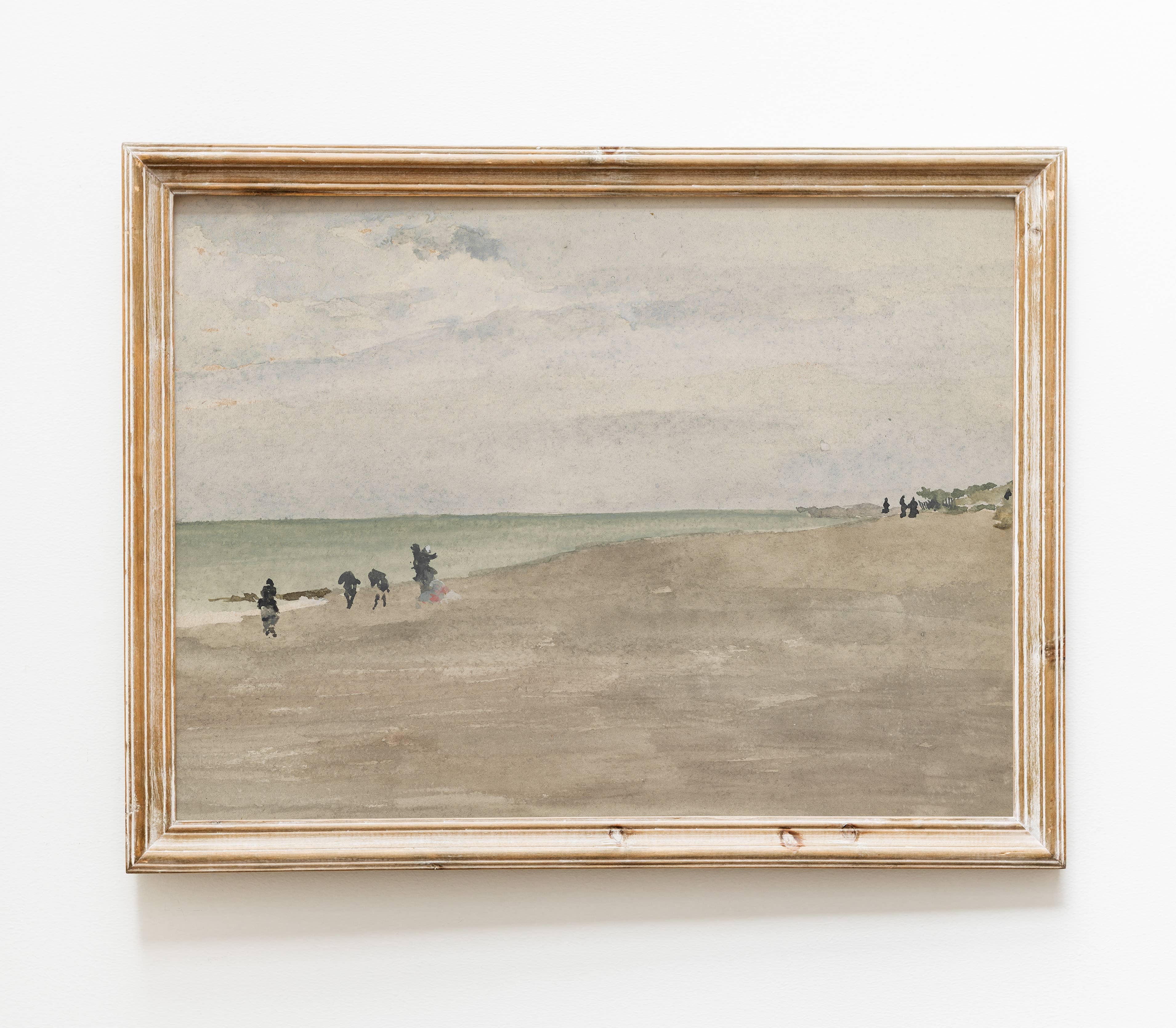 Hyggely - Wholesale Art Print - Vintage Coast Landscape View | Beach Shore Art Print L1084