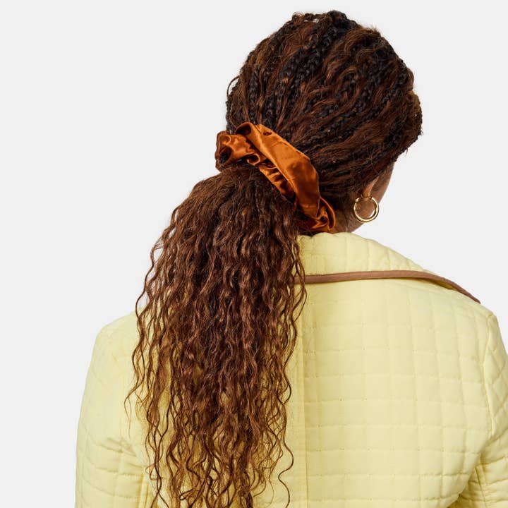 CHUNKS - Wholesale Scrunchie - Women's - Silk Tie Scrunchie in Baguette