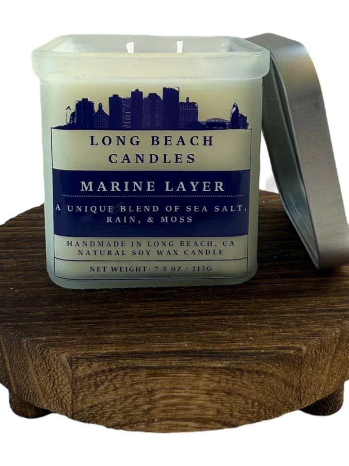 Vela de 7.5 oz Marine Layer para venta al por mayor de Long Beach Candles
