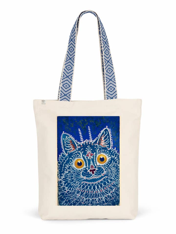 Gato em 'Estilo Gótico' de Louis WAIN - ca. 1925 - Sacola 100% Reciclada por atacado de Flashback Shop