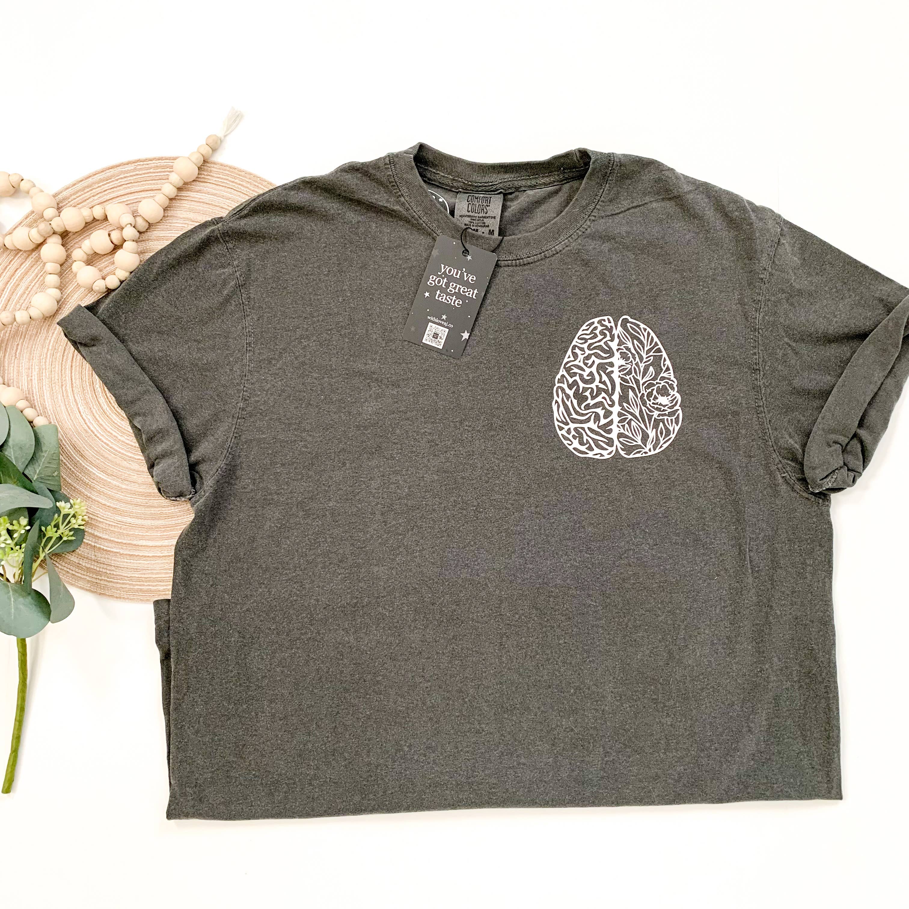 with love, aj. - Wholesale Screen Printed T-Shirt - Women's - Mental Health is Not a Dirty Secret Comfort Colors Tshirt1