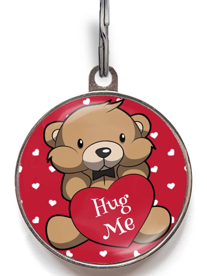 Hug Me Cute Smart Pet ID Tag for wholesale by WagATudeTags