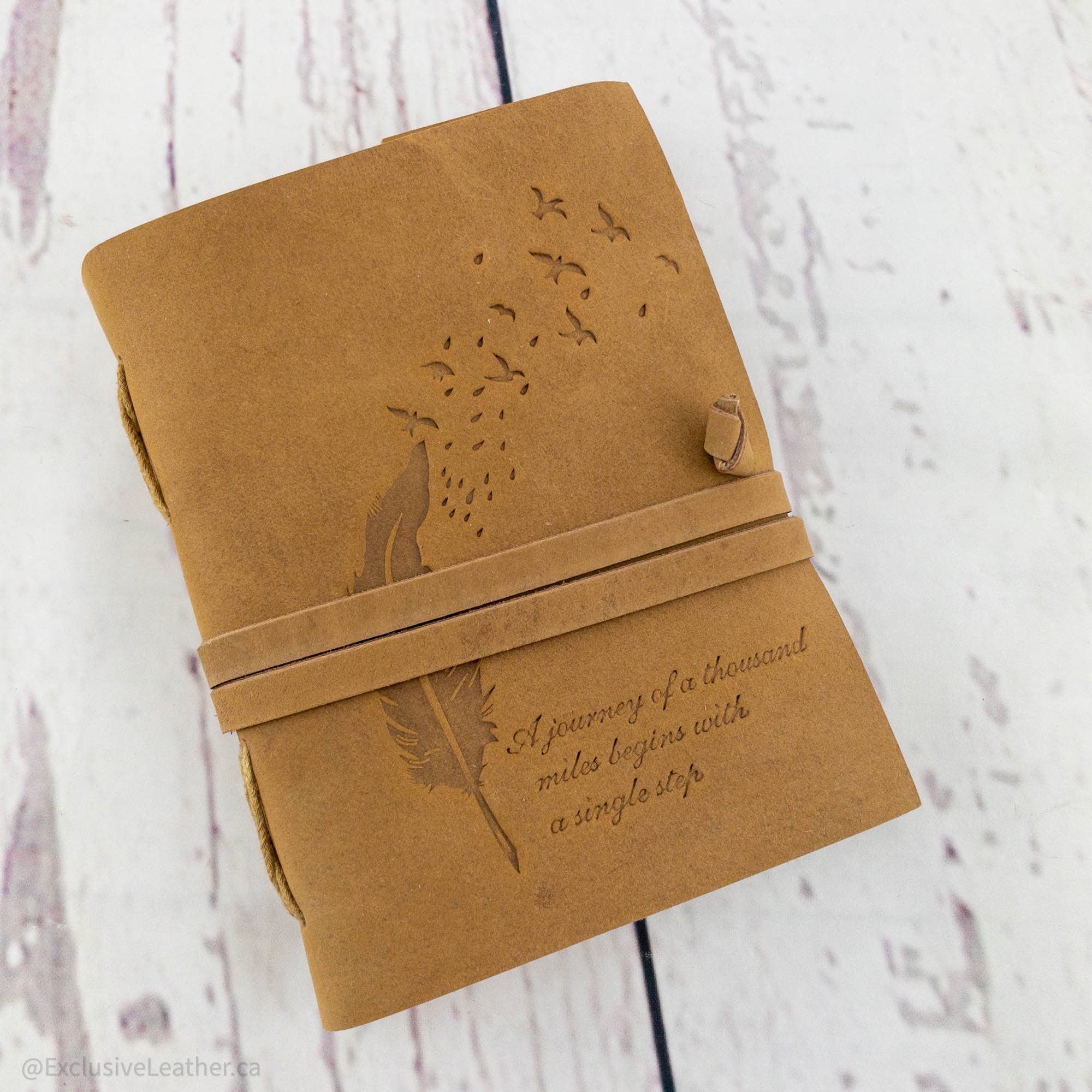 Exclusive Art Inc - Wholesale Journal/Diary - Leather Journal  - A journey of a thousand miles2