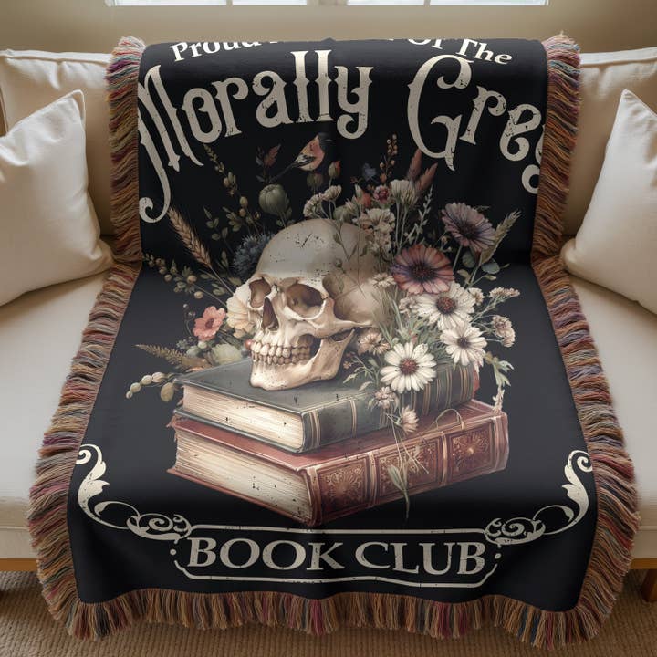 MagicMerchEmporium - Wholesale Throw blanket - Morally Grey Book Club Blanket8