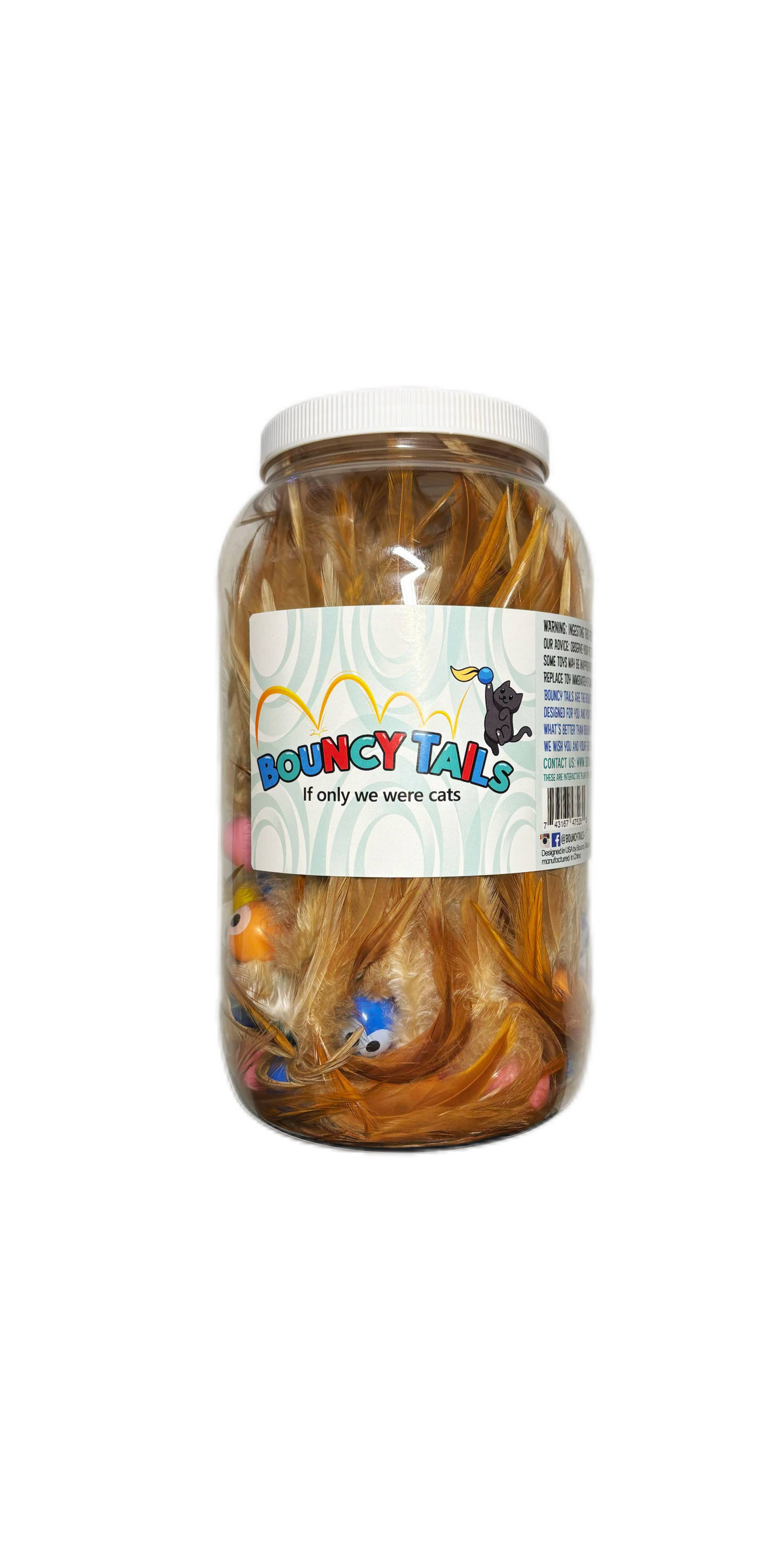 Bouncy Tails - Vendita all'ingrosso Giocattolo - Gatti - Individui con Code Rimbalzanti (Vaso Grande)1