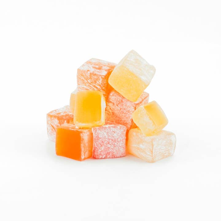 Fraser Valley Gourmet Ltd. - Wholesale Gummy - Turkish Delight Rose and Lemon Flavour 100g bag1