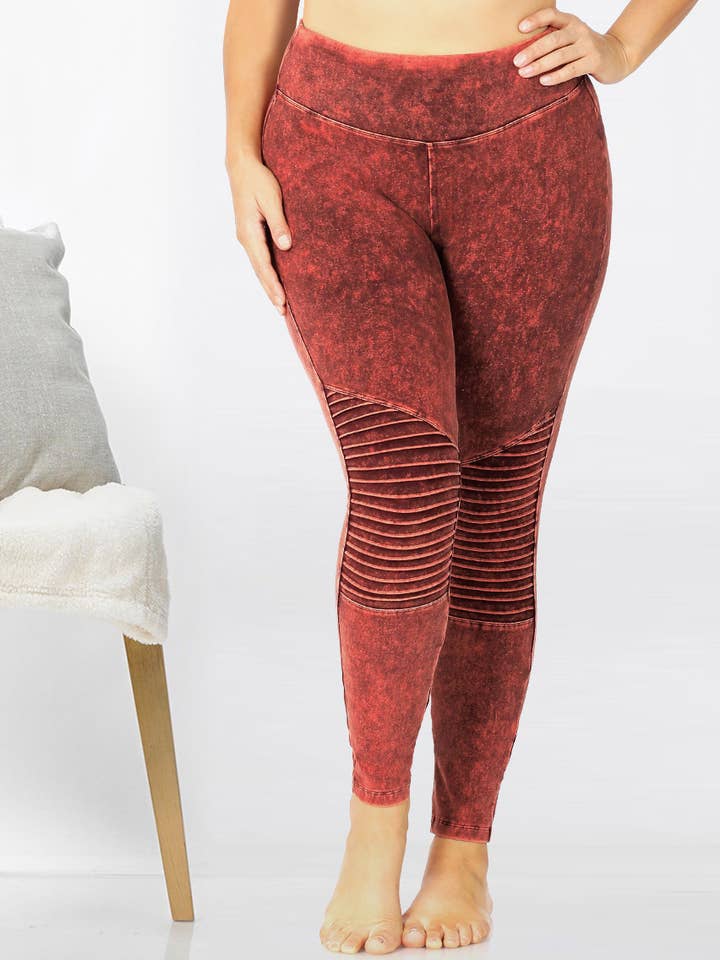 ",,...LEGGINGS MINERAL WASH HALLOWEEN PLUS con cintura para venta al por mayor de 42POPS