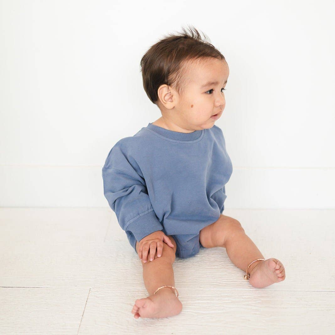 Addie Joy company - Wholesale Romper - Kids - Oversized Cozy Romper - Dreamy Blue4
