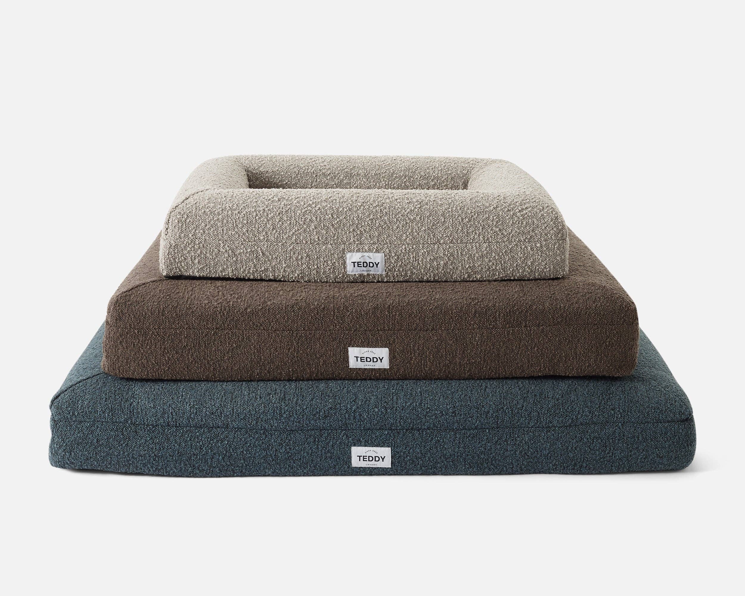 TEDDY LONDON – wholesale Husdjursbädd – Hund – NY MEDIUM BOUCLE SÄNG I MARINEN7