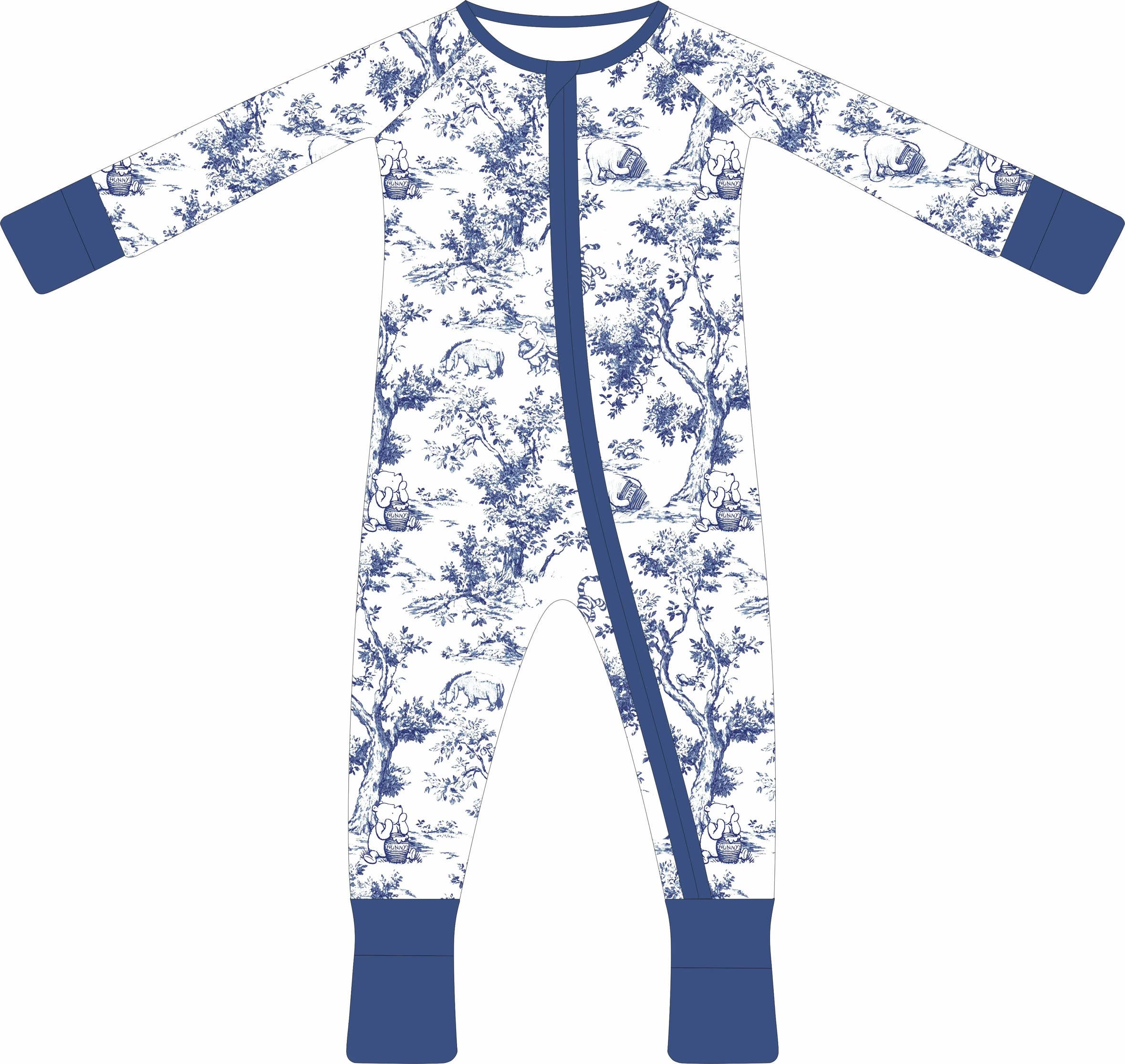 CoCo's Baby – Engroshandel Tøjsæt - Baby – Vintage Toile Pooh & Friends *FORUDBESTILLING*0