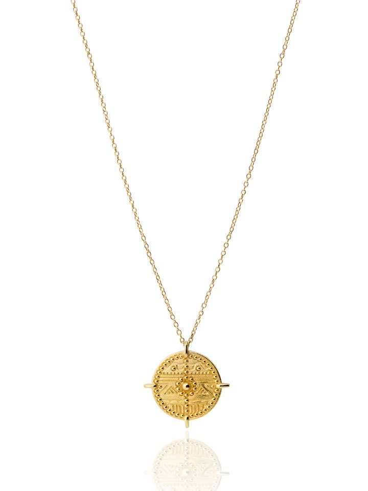 MAYAN gold necklace for wholesale by Aran Jewels