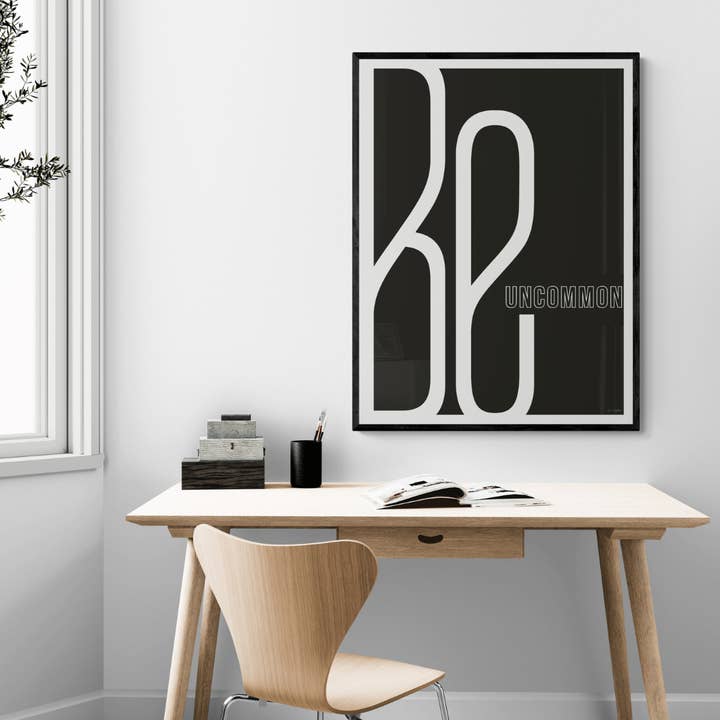 Affiche Be Uncommon pour la vente par T:mi Söderholm Jonna