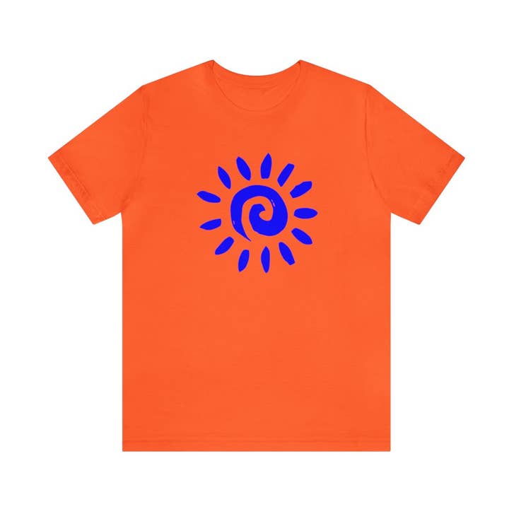 T-shirt Blue Twirl Sun for wholesale by COUTUIQ