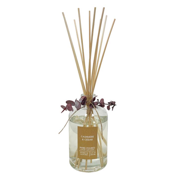 Cashmere & Cedar Botanical Tie Reed Diffuser for wholesale by Andaluca