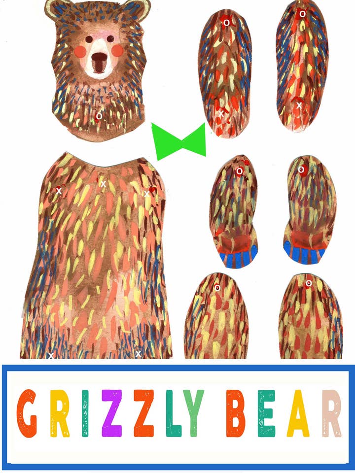 Cut and make Bear puppet for wholesale by wini-tapp