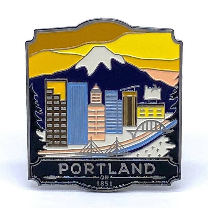 Portland - Magnete smaltato per la vendita all'ingrosso da parte di Landmarks Unlimited