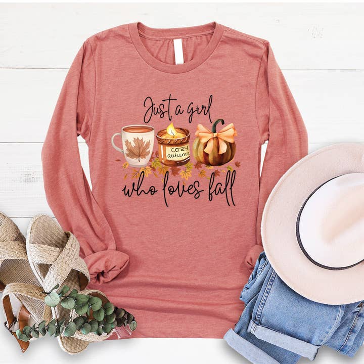 Just a Girl Long Sleeve for wholesale by Love in Faith