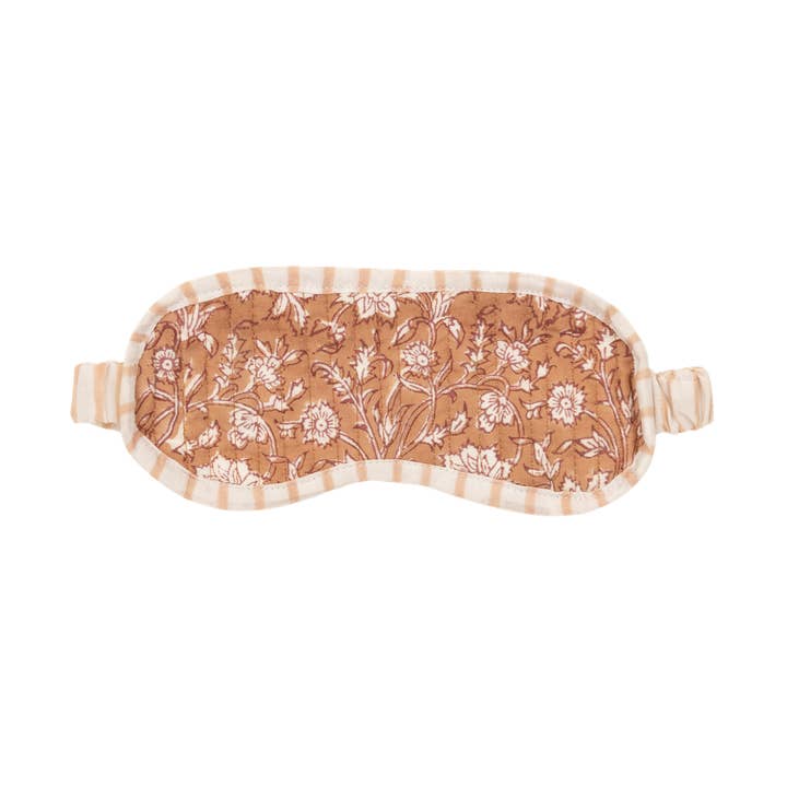 Sleeping mask blockprint terra for wholesale by À la collection