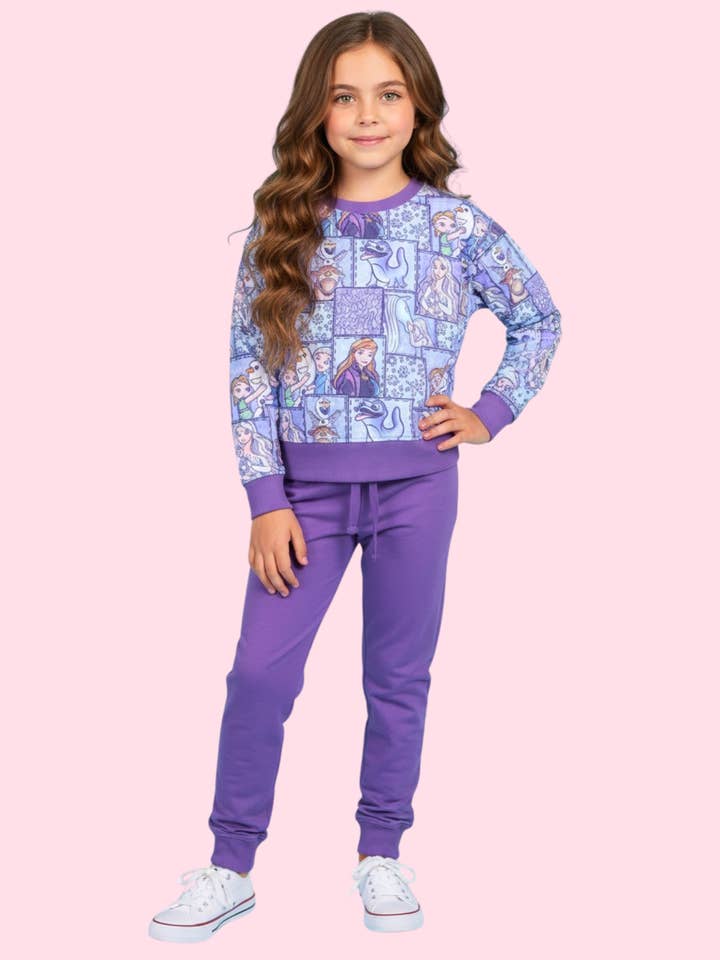 Ensemble de jogging en bambou Ice Palace Playtime (précommande) pour la vente par Brinley Jo’s Bamboo