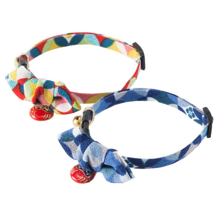 MOON-X USA, INC. - Wholesale Pet Collar - Cat - Daruma Charm Bow Tie Cat Collar (Blue)