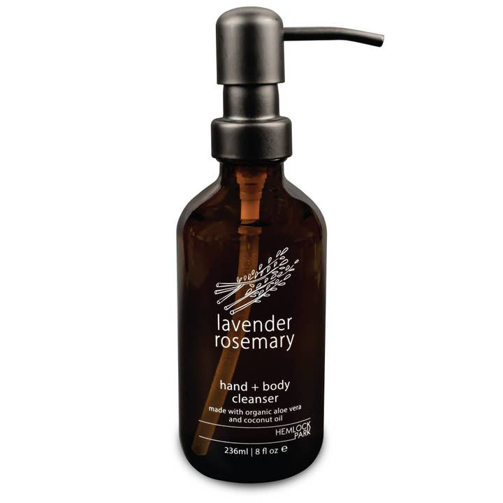 Lavender Rosemary | 8 oz Natural Hand + Body Cleanser for wholesale by Hemlock Park