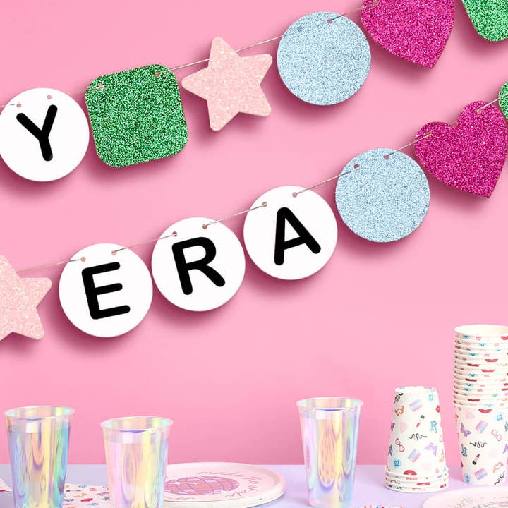 xo, Fetti - Wholesale Party Sign/Banner - Very Merry Era Banner - friendship bracelet banner christmas