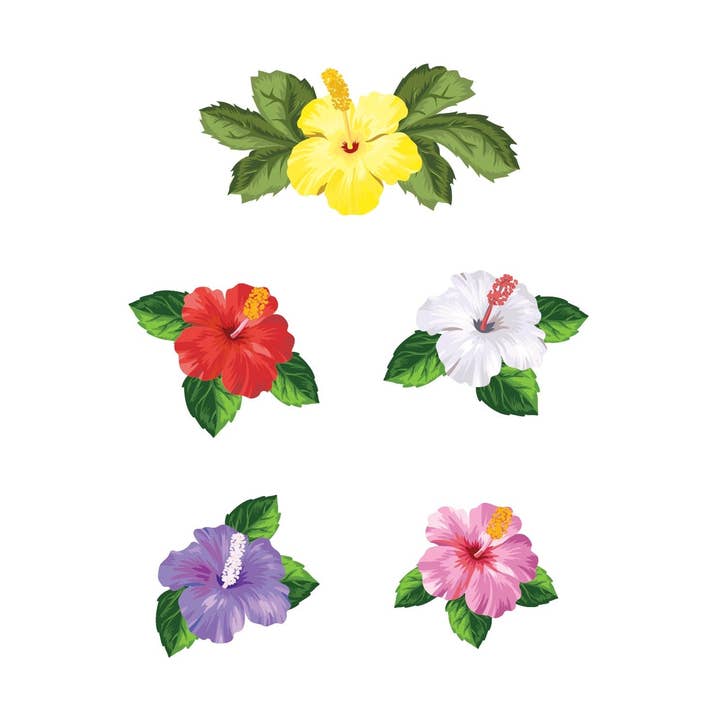 Hibiscus Flower Decals for wholesale by Cover-Alls Decals