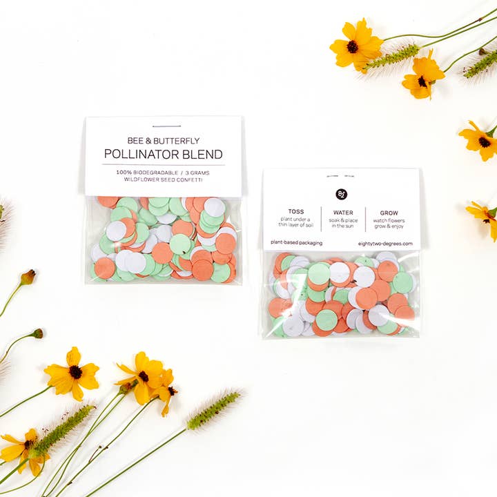 Wildflower Seed Confetti - Frost/Coral/Mint for wholesale by Studio 82°