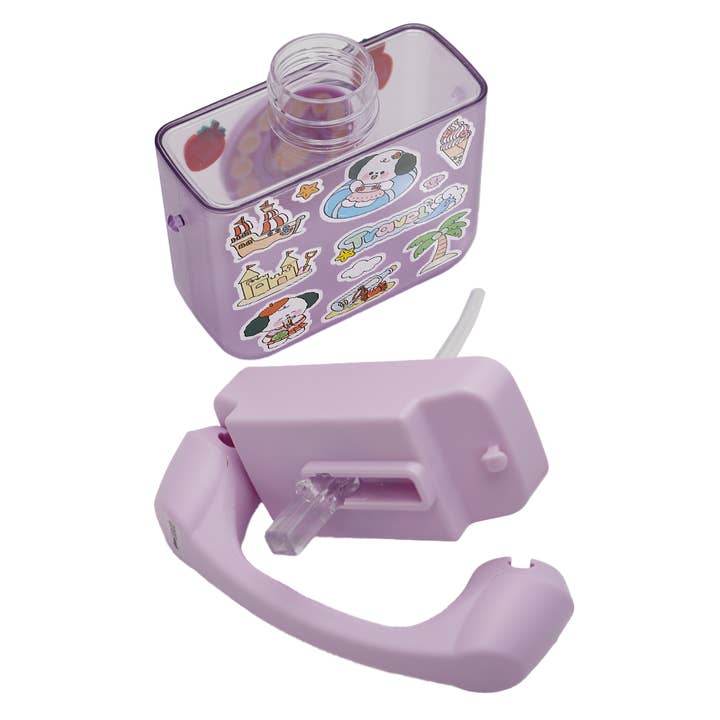 Cap Zone – wholesale Water bottle – Retro Telephone Sippy Straw Travel Water Cup2