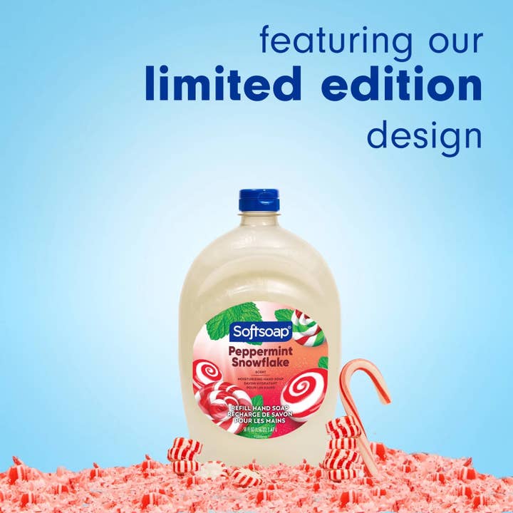 First Choice Buying - Wholesale Hand soap/wash - Softsoap LE Peppermint Snowflake Scent Hand Soap, 50 Oz1