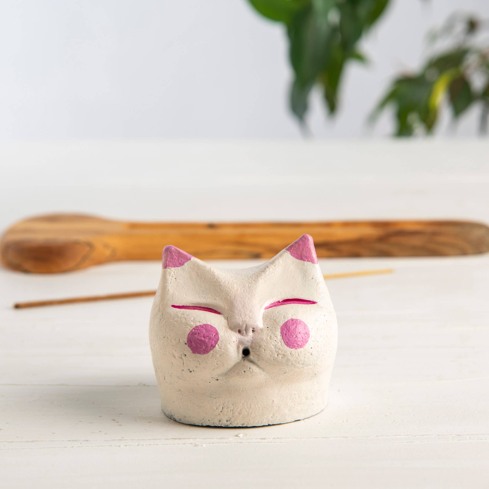 Troy Touch - Wholesale Incense Holder - Tabby Cat Incense Holder, Handmade Incense Holder3