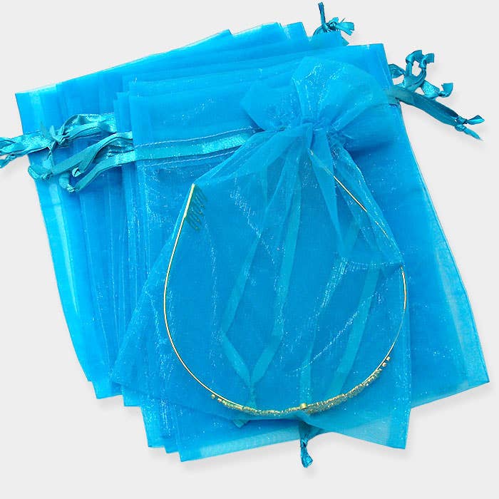 Sensibling Corp. - Wholesale Gift Bag - 12PCS - 6.75 X 9.5 Ribbon Organza Gift Bags
33