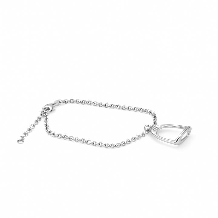 Kettengliederarmband Steigbügel Rhodiniertes Silber 925 für den Großhandel von TALISMAN JEWELLERY (D&Fidanverdi, S.L.)