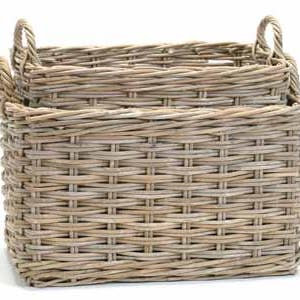 Rattan 2 Piece Basket Set - Rectangular Shape for wholesale by Bacon Basketware