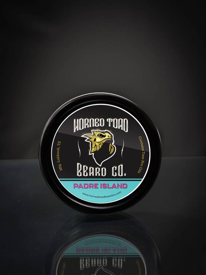 Padre Island Beard Balm for wholesale by Horned Toad Beard Co.