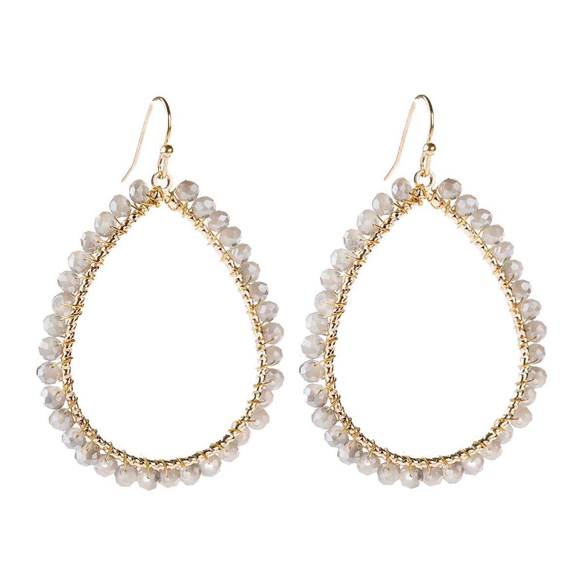 MYS Wholesale Inc - Wholesale Dangle Earrings - Wire Teardrop Glass Beads Hook Earrings15