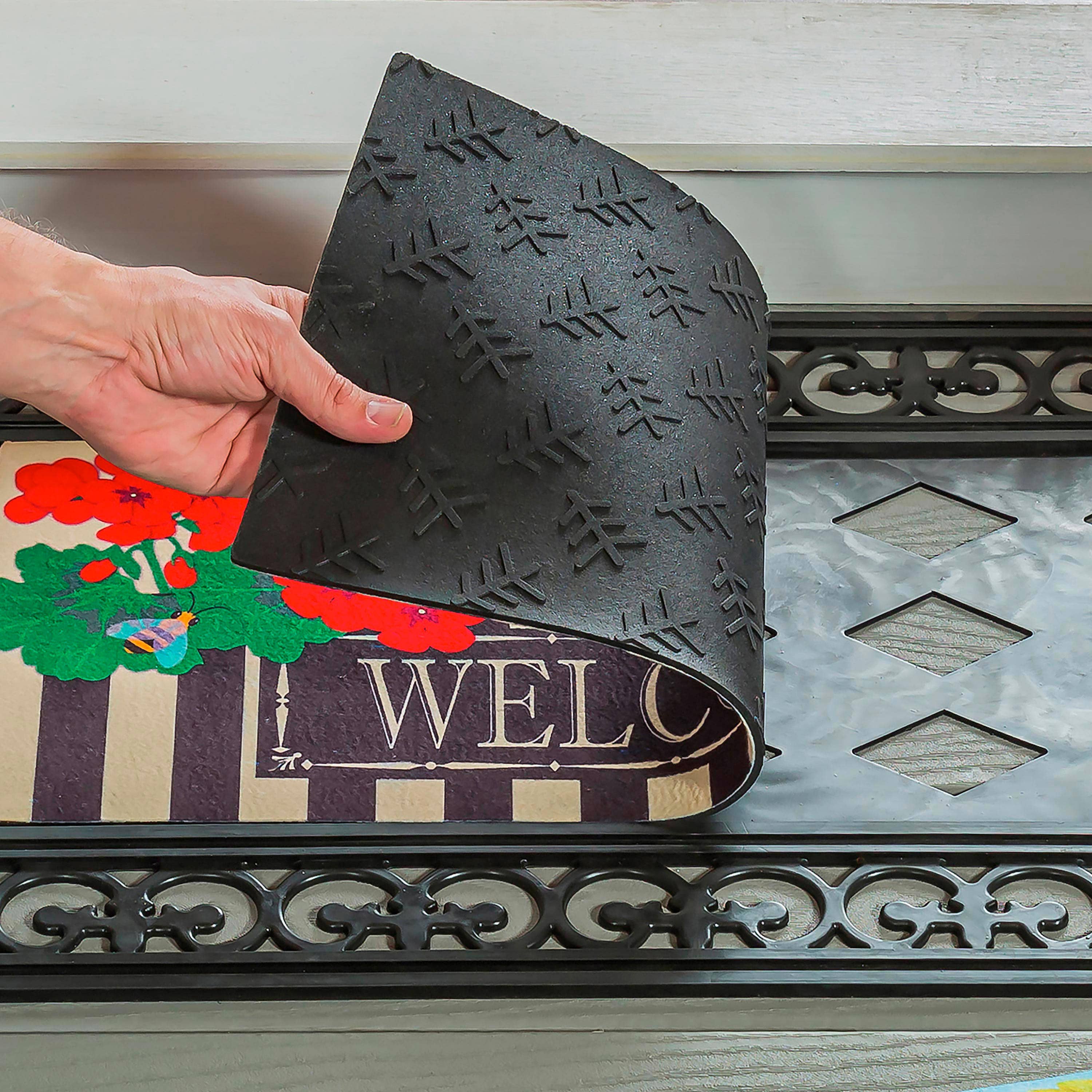 Evergreen Enterprises - Wholesale Door Mat - Fleur Scroll Sassafras Mat Tray2