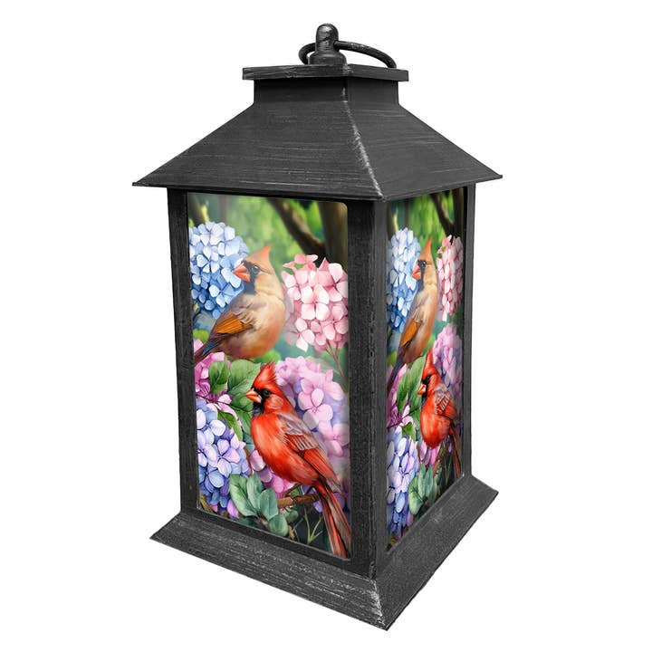 Briarwood Lane - Wholesale Lantern - Perched Cardinals Lantern