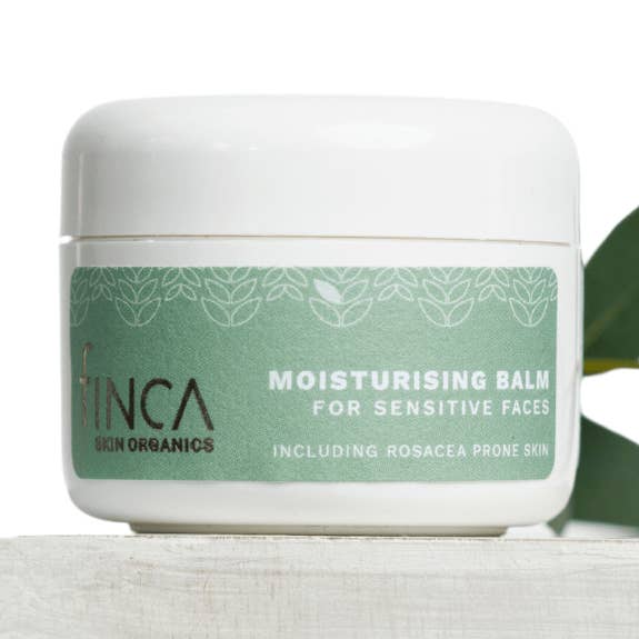 Feuchtigkeitsspendender Balsam für empfindliche Haut, einschließlich Rosacea Subtyp 1 und 2. für den Großhandel von finca skin organics