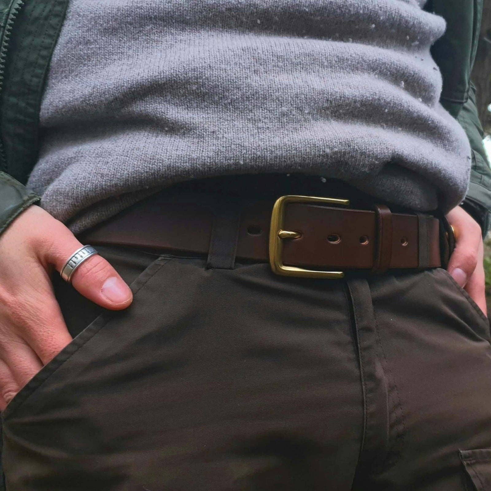 Journeyman Handcraft – wholesale Belt – Unisex – Leather Belt with Brass Buckle7