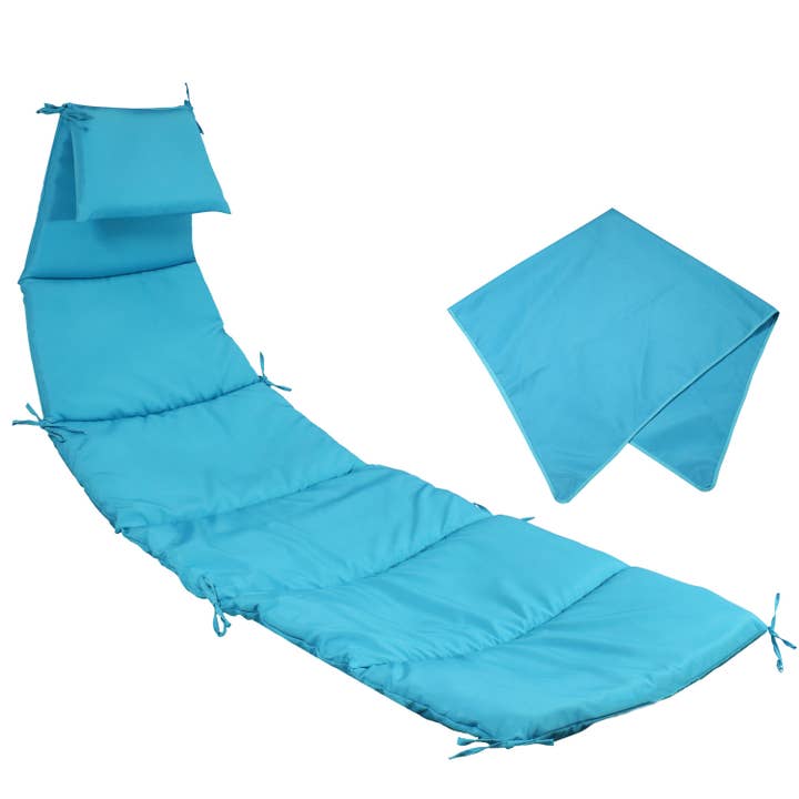 Sunnydaze Decor - Wholesale Chair Cushion - Hanging Lounger Replacement Cushion and Umbrella - Teal1