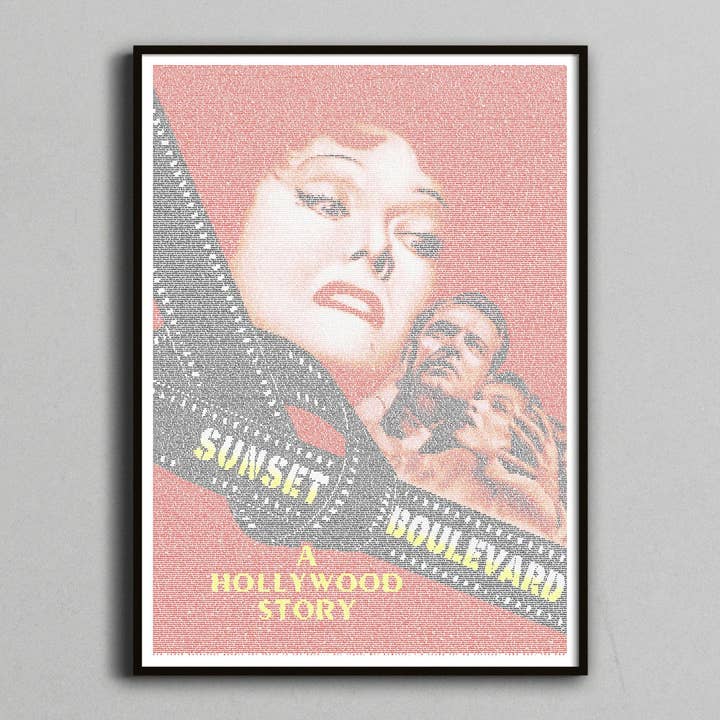 Sunset Boulevard - Stampa artistica per sceneggiatura - per la vendita all'ingrosso da parte di Robotic Ewe