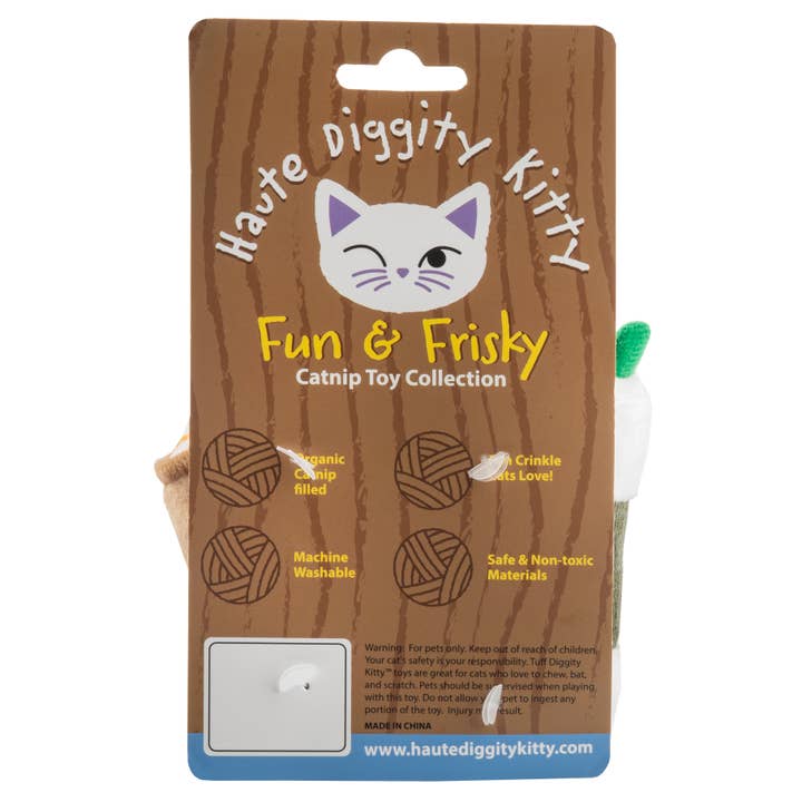 Haute Diggity Dog - Wholesale Pet Toy Set - Cat - Meowbucks (2 coffee cups) Organic Catnip Toys