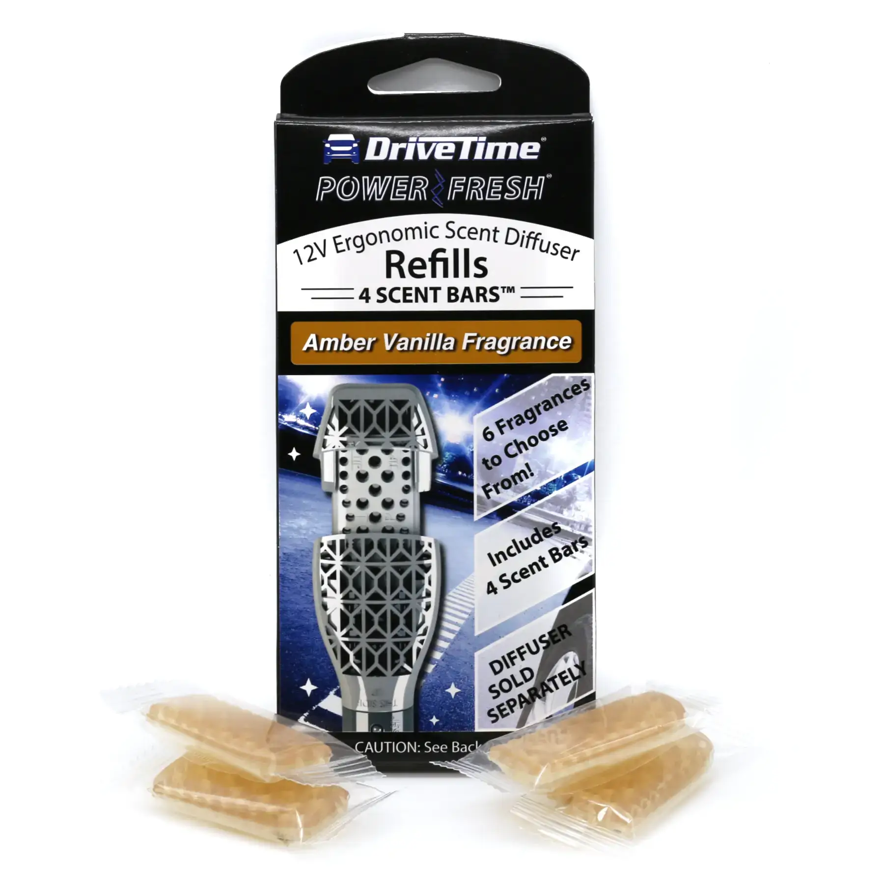 Belle Aroma® - Wholesale Car Freshener - Unisex - Power Fresh® 12V Refill Air Freshener Amber Vanilla
0