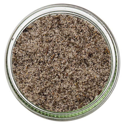 Sous Salt - Wholesale Salt - Grey Salt Olive and Thyme Glass Jar
