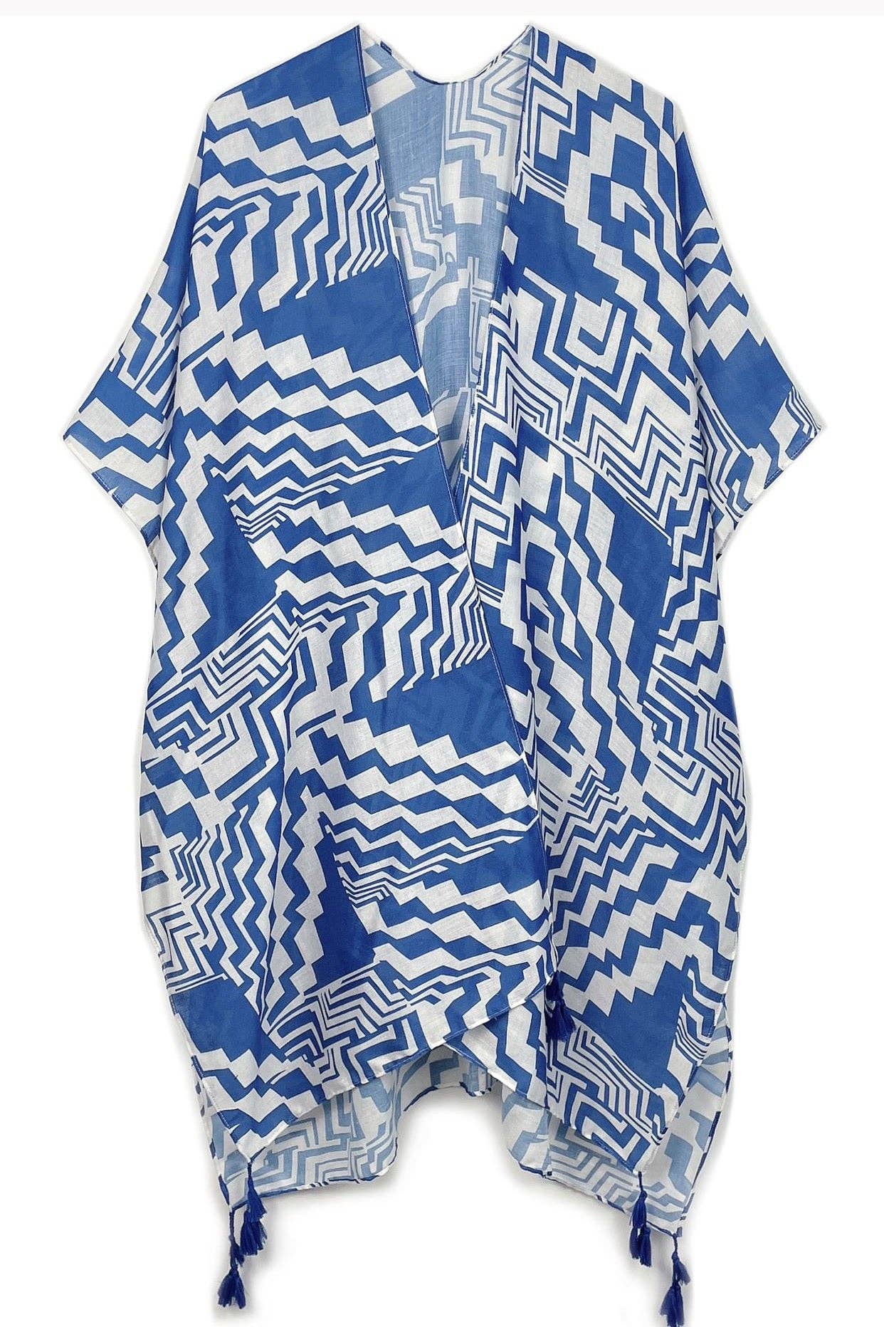 Ellison+Young - Vente Kimono – femme - Kimono d'art géométrique12